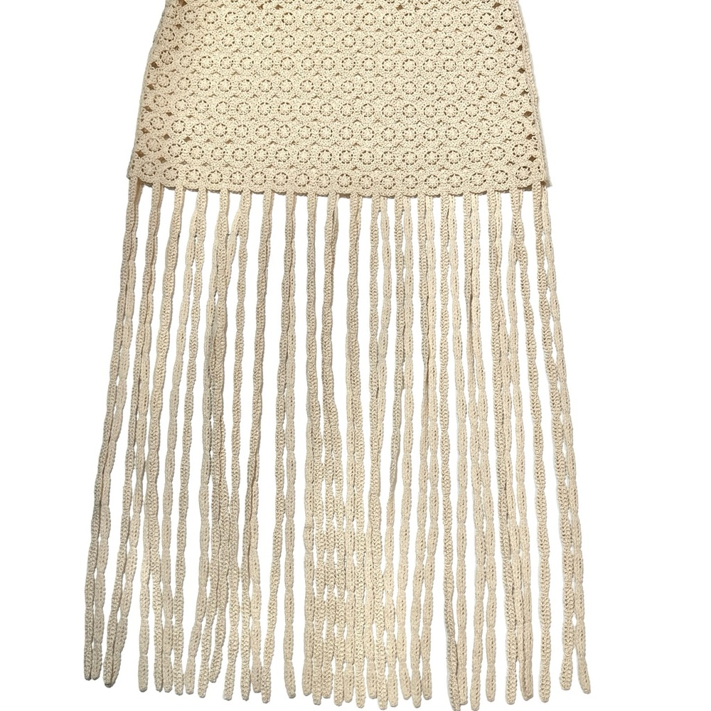 Zara Fringed Crochet Skirt - Picture 10 of 16
